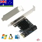 SSU 4-Port SATA3 III 6Gb/s PCI-E Card for Windows / Linux / Mac OS, Plug & Play