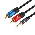 6Feet 3.5mm Aux to 2RCA Stereo Audio Cable for iPhone iPod Smartphones