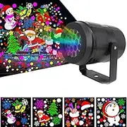 Christmas Projector Lights Outdoor, Holiday Projector for Xmas, Waterproof Christmas Decorations Led Lights Projector, Outdoor Garden Laser Lights, for Holiday, Party, Garden Decor (Colorful)