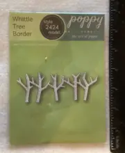 Poppy craft die style 2424 whittle tree border NEW