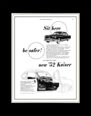1952 Kaiser Manhattan Safety Features - Matted for 11x14 Frame
