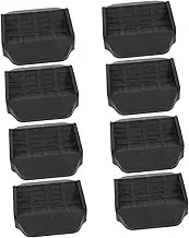 8pcs Furniture Caster Cups Slip Pads for Hardwood Floors Bed Stoppers Protects Against Scratches and Noise Suitable for Sofas Chairs and Beds Black