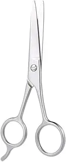 Ipetboom Stainless Steel Beard Eyebrow Scissors Durable Grooming Tool for Beard Use Precision Hairdressing Silver Men