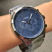 在飛比找Yahoo!奇摩拍賣優惠-現貨 可自取 FOSSIL BQ1126 手錶 48mm 藍