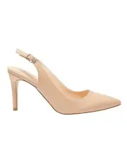 [Ravella] Whiz Heeled Shoes In Nude Smooth