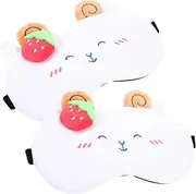 Ipetboom 2pcs Sleep Masks Eye Masks for Comfortable Sleep for Naps and Eye Fatigue Relief