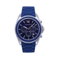在飛比找樂天市場購物網優惠-ARMANI 爵士舞步計時優質個性腕錶-藍-AR6068｜樂