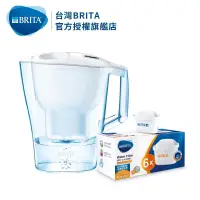 在飛比找博客來優惠-【德國BRITA】3.5公升Aluna愛奴娜濾水壺+6入Ma