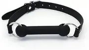 SMspade Leather Silicone Bit Gag