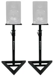(2) Rockville Adjustable Studio Monitor Speaker Stands For Rockville APM8B