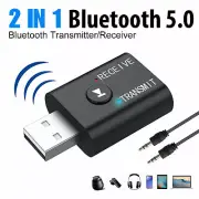 2 in 1 USB Bluetooth 5.0 Audio Transmitter/Receiver Adapter For Car TV PC Phone
