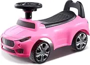 VEVOR Ride On Push Car for Toddlers, Ages 1-3, Ride Racer, Sit to Stand Toddler Ride On Toy, Classic Kids Ride On Car with Music Steering Wheel & Under Seat Storage, Ride On Toy for Boys Girls, Pink