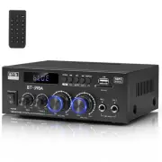 Romica Bluetooth 5.0 Stereo Audio Amplifier, 2 Channel 450W x2 Wireless Home ...