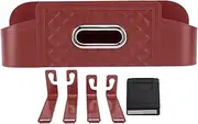 GRCFUMO Car Back Seat Organizer, Car Backseat Organizer with Tissue Holder, Multifunctional Car Seat Back Storage Box for Car Backseat Travel Accessories (Wine Red)