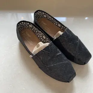 Toms Classic Black Glitter黑亮片 鞋 US8=25cm