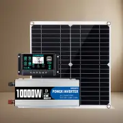 10000W Power Inverter Solar Generator With 300W Solar Panel Home Complete Kit0J