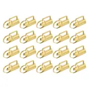 72Pcs 32mm Key Fob Hardware with Keychain Ring for Webbing, Gold Tone