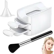 Nail Dip Container - Recycling Case with Cleaning Brush - Manicure Tools, Nail Decoration Products, Glitter Saver Container Holder for Beginners Professionals