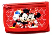 DISNEY I LOVE MICKEY MOUSE Children Tri Fold Wallet - Red 4.5"