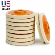 10 Pack 4" Wool Polishing Discs for Angle Grinder Finishing Wheel Buffing Pads