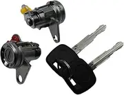 Pair Front Door Lock Cylinder Set Kit with Keys Fit for 95-04 Toyota Tacoma 96-02 Corolla 96-00 RAV4 6905135070,69051-35070 (Color : Silver)