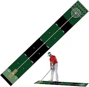 Golf Putting Mat | Portable Golf Training Mat - Anti-Slip Backing Indoor Golf Putting Green, Reusable Putting Matt for Men Women Golf Lovers