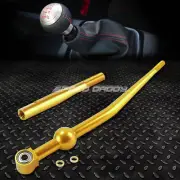 ALUMINUM MT GOLD SHORT THROW SHIFTER+3.5" LEVER EXTENSION KIT FOR EK EG DB DC
