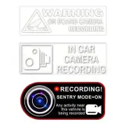 Camera Recording Warning Stickers Waterproof PVC Camera Security Deacl