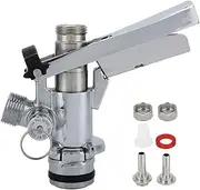 KooingTech Keg Coupler, G5/8 U Type Stainless Steel Beer Keg Tap for Connecting Keg Dispensing Beer or Beverage Dispenser Accessories
