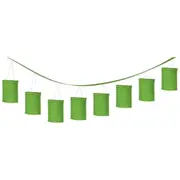 Kiwi Green Cylinder Paper Lantern Garland 3.65m