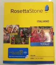 ITALIAN Rosetta Stone Italiano Level 1 2 3 4 5 SEALED verson 4 learn faster