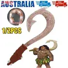 Cartoon Ocean Adventure Moana Fish Hook Knife Cosplay Maui Weapon with Light Toy