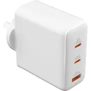 Monster 120W GaN USB-C/A Port Wall Charger (White)