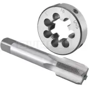 1"-16 UNS Tap and Die Set Right Hand, 1" x 16 UNS Thread Tap and Round Die