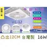 經濟環保 支架型 威力 18吋WL-RA16W(WL-12) 天花板循環扇 通風機 輕巧優異 節能扇輕鋼架專用電扇