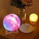 Magical Moon Lamp LED Night Light Moonlight Sensor Dimmable 3D USB Rechargeable