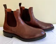 New Allen Edmonds DAWSON Men's Leather Chelsea Boots 10.5 D Mahogany New in Box