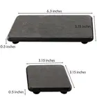 4 Pcs Diatomite Trays for Fast Drying and Moisture Absorption in Bathrooms
