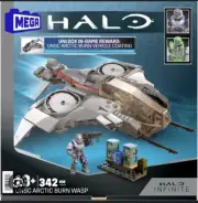 Halo Arctic Burn Wasp Mega Construx Set With In Game Wasp Coating Brand New