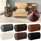 2PCS Elasticity Sofa Cover PU Couch Arm Protector New Sofa Armrest Covers
