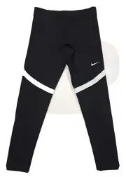 Nike Power Tech Dri-Fit Running Tights Pants Black 835955-012 Zipper Leg Size XL