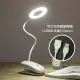 【BONum 博紐】環形LED護眼無線夾燈內附USB延長線(usb USB led 檯燈 手機 床 睡覺 冬天 充電 電池)