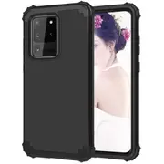 For Samsung Galaxy S20 Ultra Case, Shielding 3-Layer Cover, Black