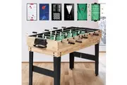 10-in-1 Games Table Soccer Foosball Pool Table Tennis Air Hockey Chess Cards