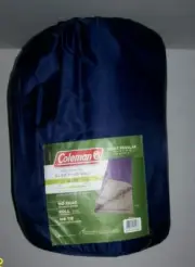 Coleman Sourth Fork 40-Degree Adult Sleeping Bag 75"x33" up to 5'11" tall w bag