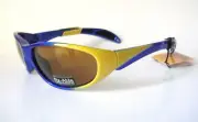 Rec Specs RX able 61-17 130 Shield Small Blue Yellow Biker Sunglasses Macho Mens