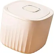 LCSVCCXA Rice Container Flour Dispensor Storage Sealed Organizer Ceraire for Dog Food, Beige, as described