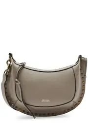Isabel Marant Oskan Moon Leather Shoulder bag - Taupe ONE SIZE