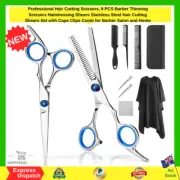 Professional Hair Cutting Scissors Barber Thinning Hairdressing Set Free Ship