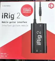 IK Multimedia iRig 2 Mobile Portable Guitar Interface for iPhone, iPad NEW